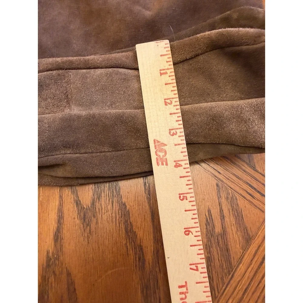 Viola Castanelli Brown Suede Leather Shoulder Bag Purse